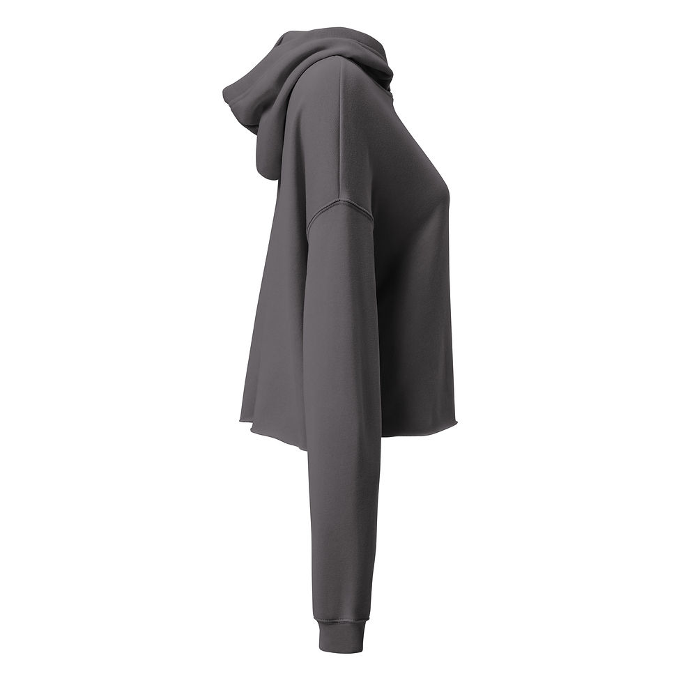 Thumbnail: Crop Hoodie - Charcoal