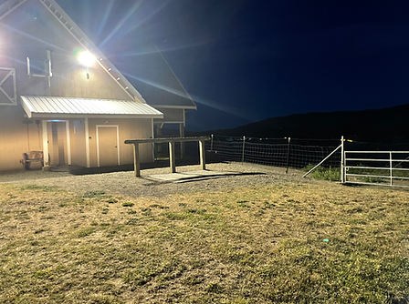 Night time at the ranch.