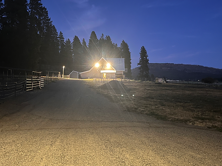 Night time at the ranch.