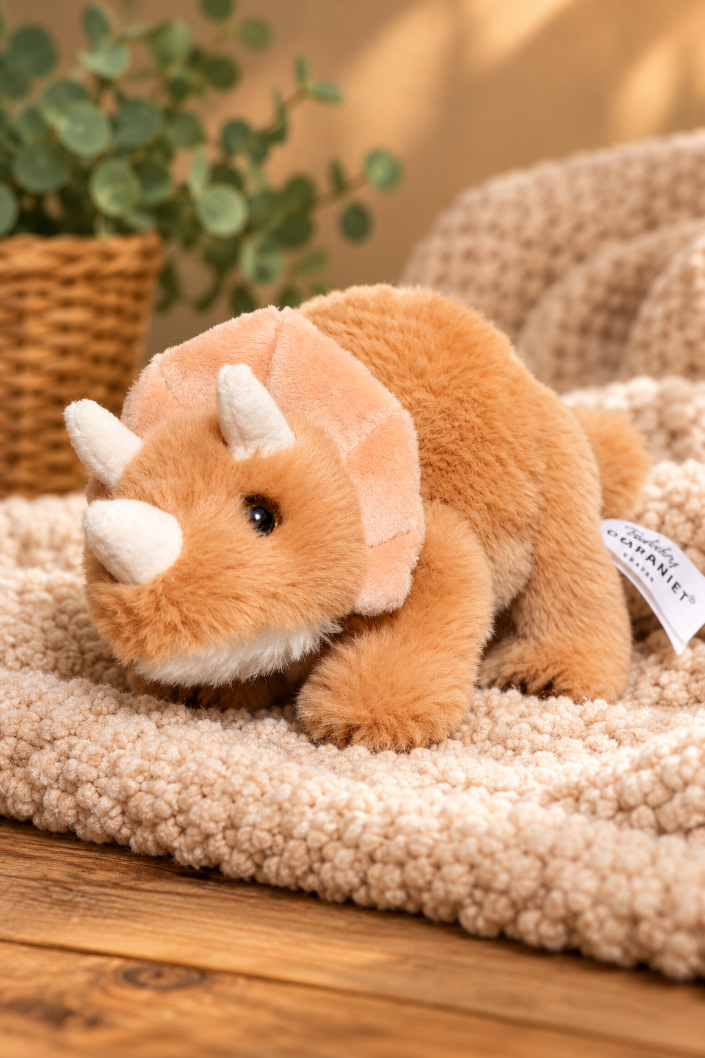 Triceratops bamse 27 cm fra Teddykompaniet