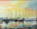 Seaside landscape painter in Brittany by the painter Violette Le Gallou