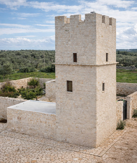 Muratura in pietra calcarea – Torre delle Pietre Rosse di Giovinazzo