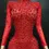 Thumbnail: Stretchy Sparkly Crystals Mesh Fringe Dress Valentine's  Day Outfits