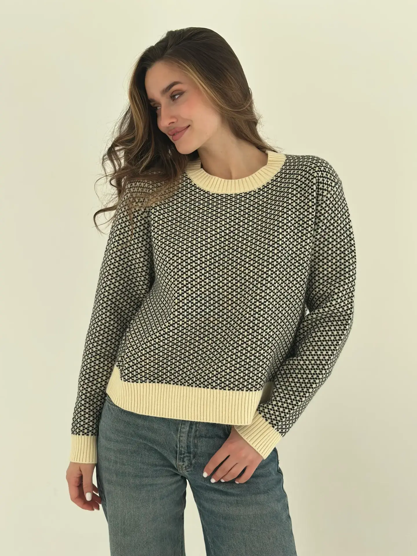 Светр вовняний з візерунком