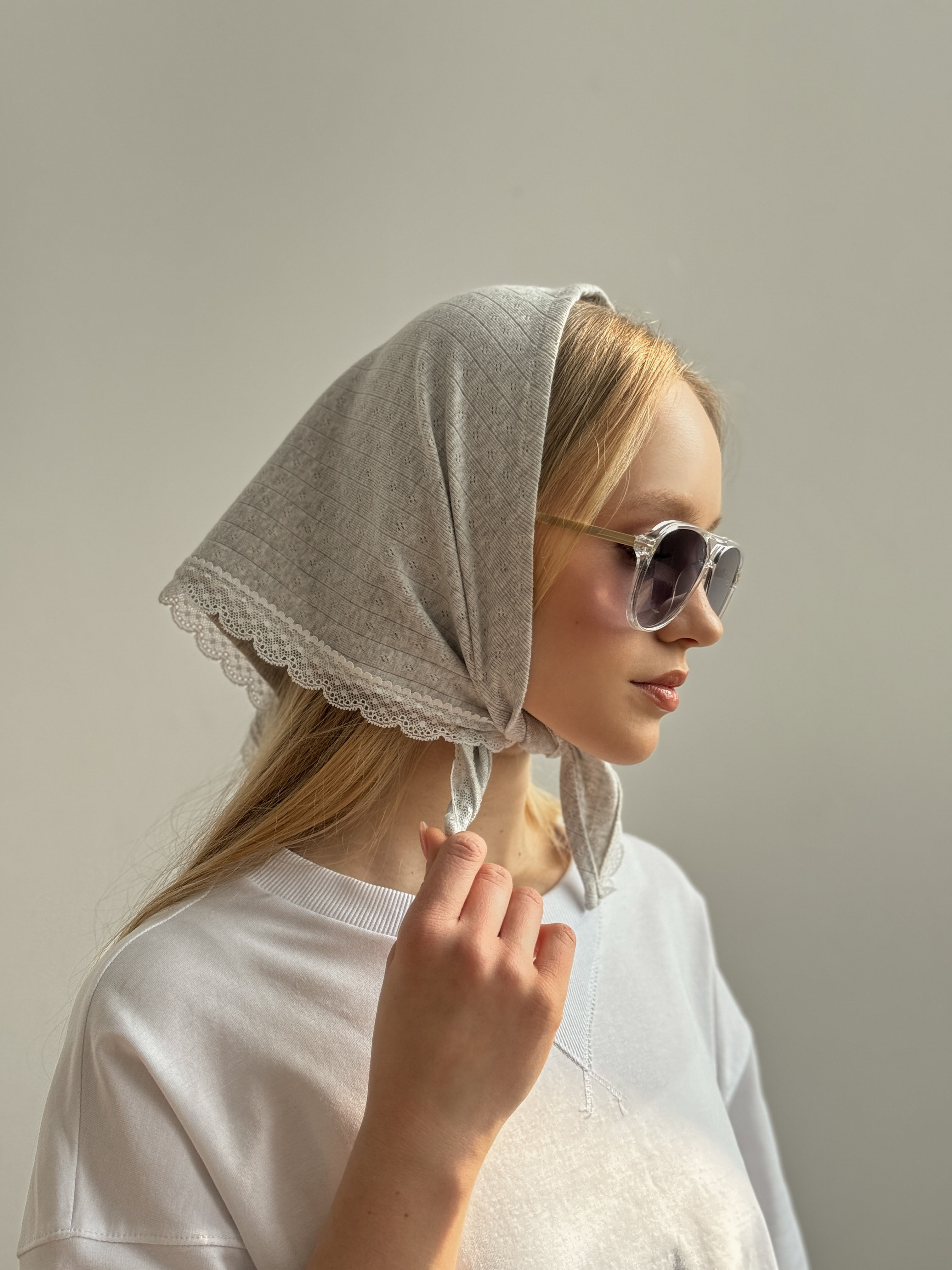 Косинка рібана світло сіра