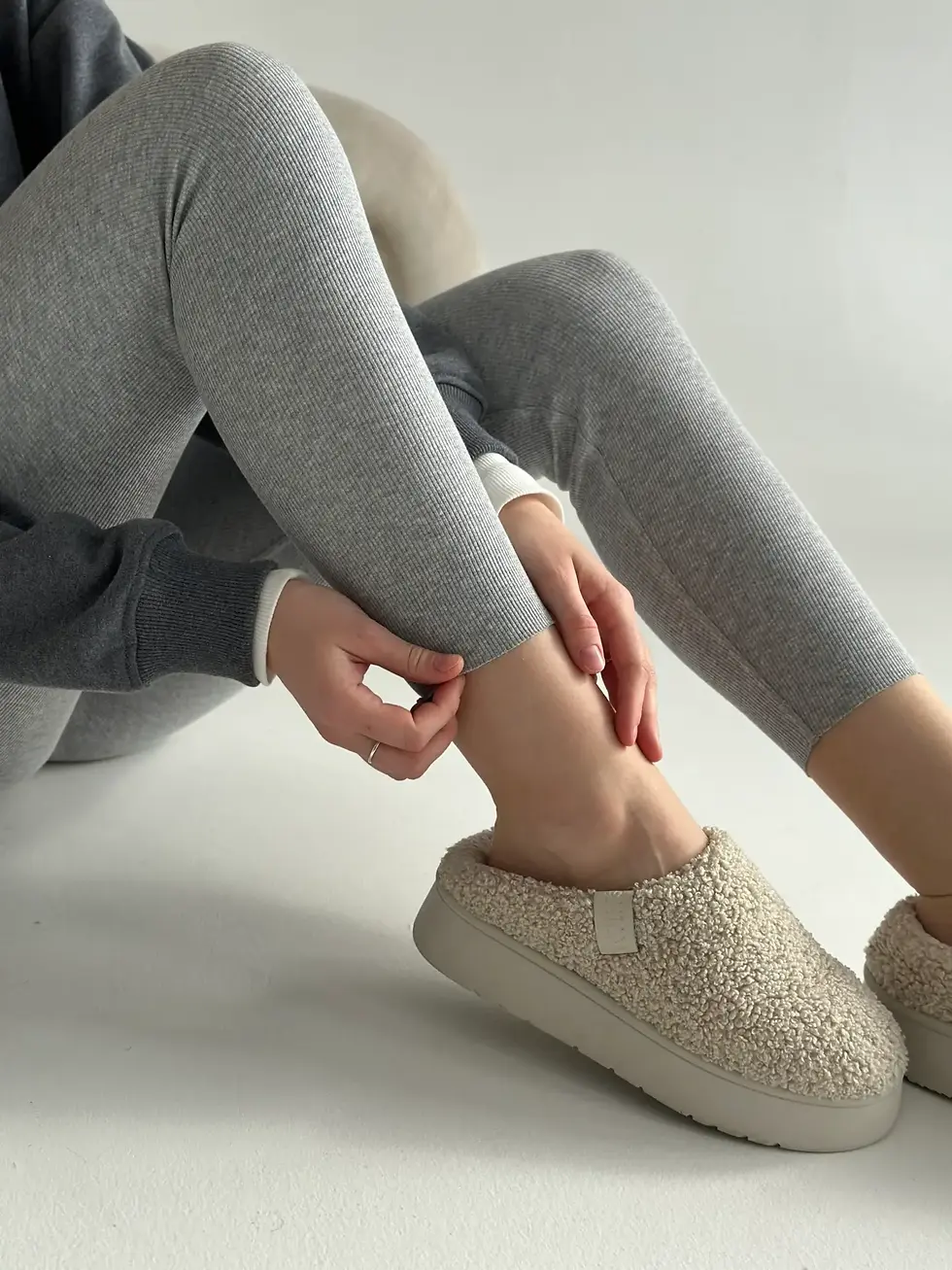 Прев'ю: Лосини світло-сірі, onesize