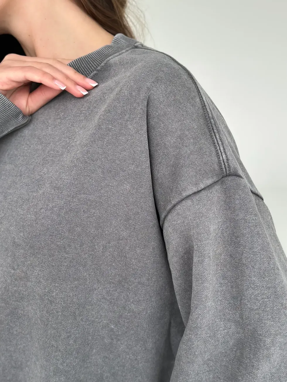 Прев'ю: Світшот графіт варений (onesize)