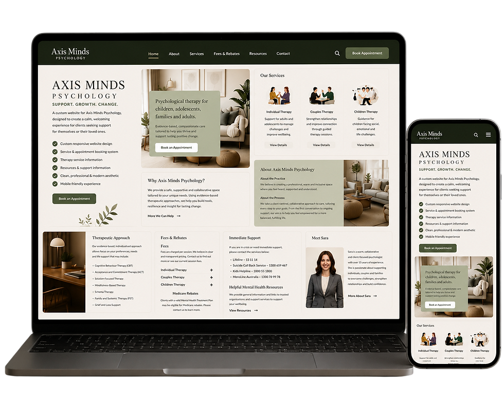 Sara website that was created