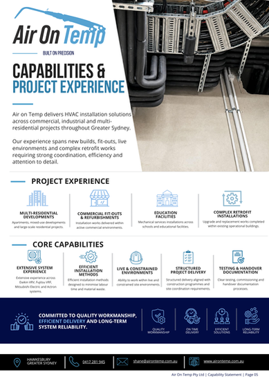 Capabilities & Project Experience