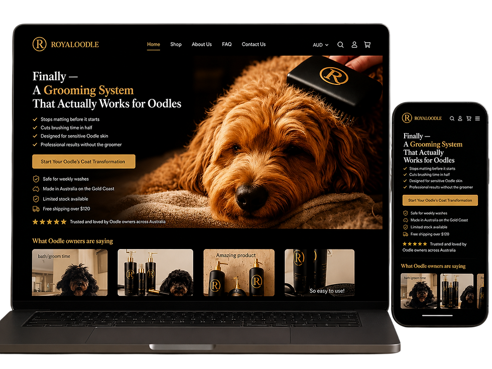 Royal Oodie assisted with website