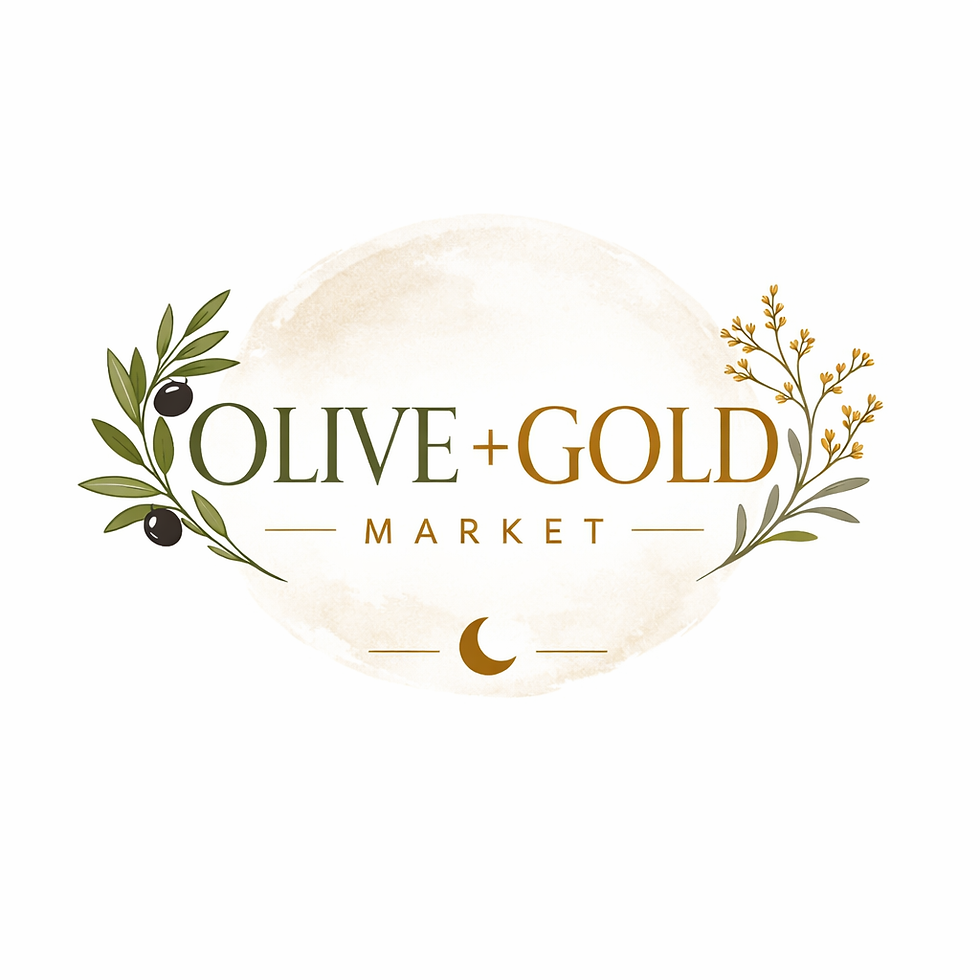 Olive and Gold Spring Market