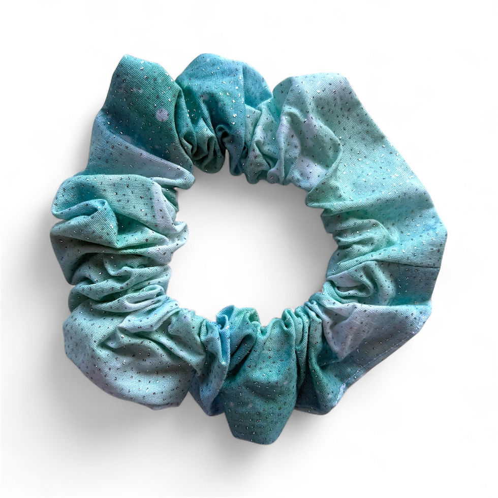 Green Glitter Standard Scrunchie