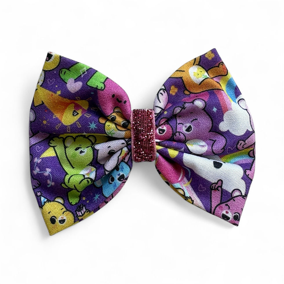 Purple Care Bears Giant Bow