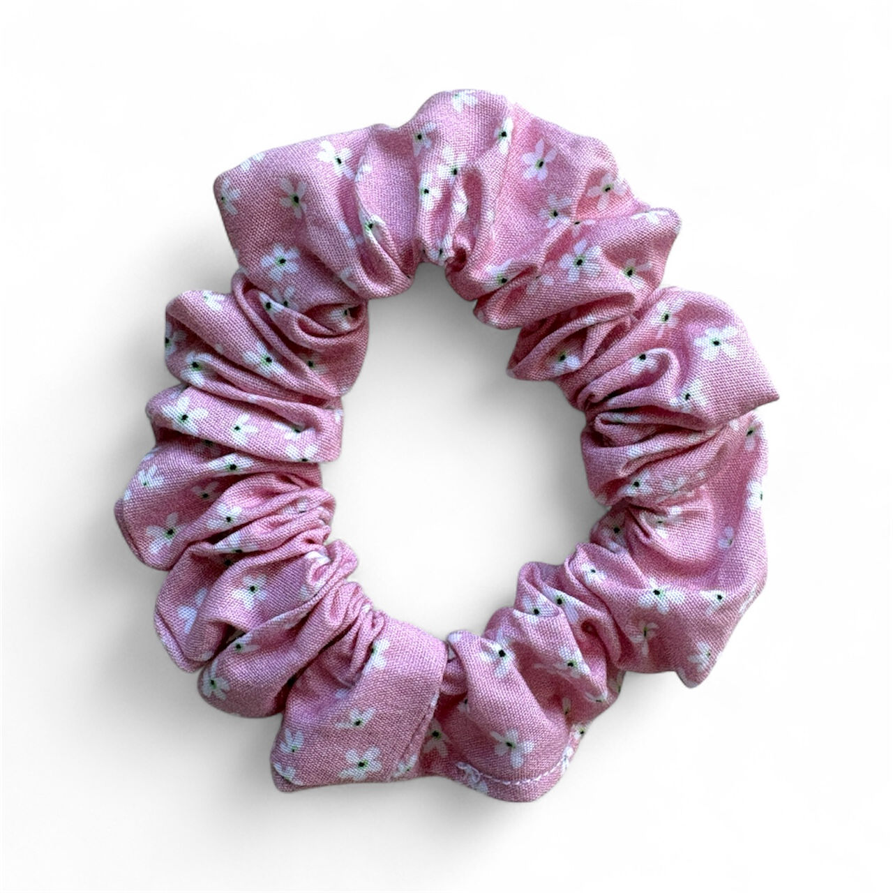 Blush Petals Mini Scrunchie