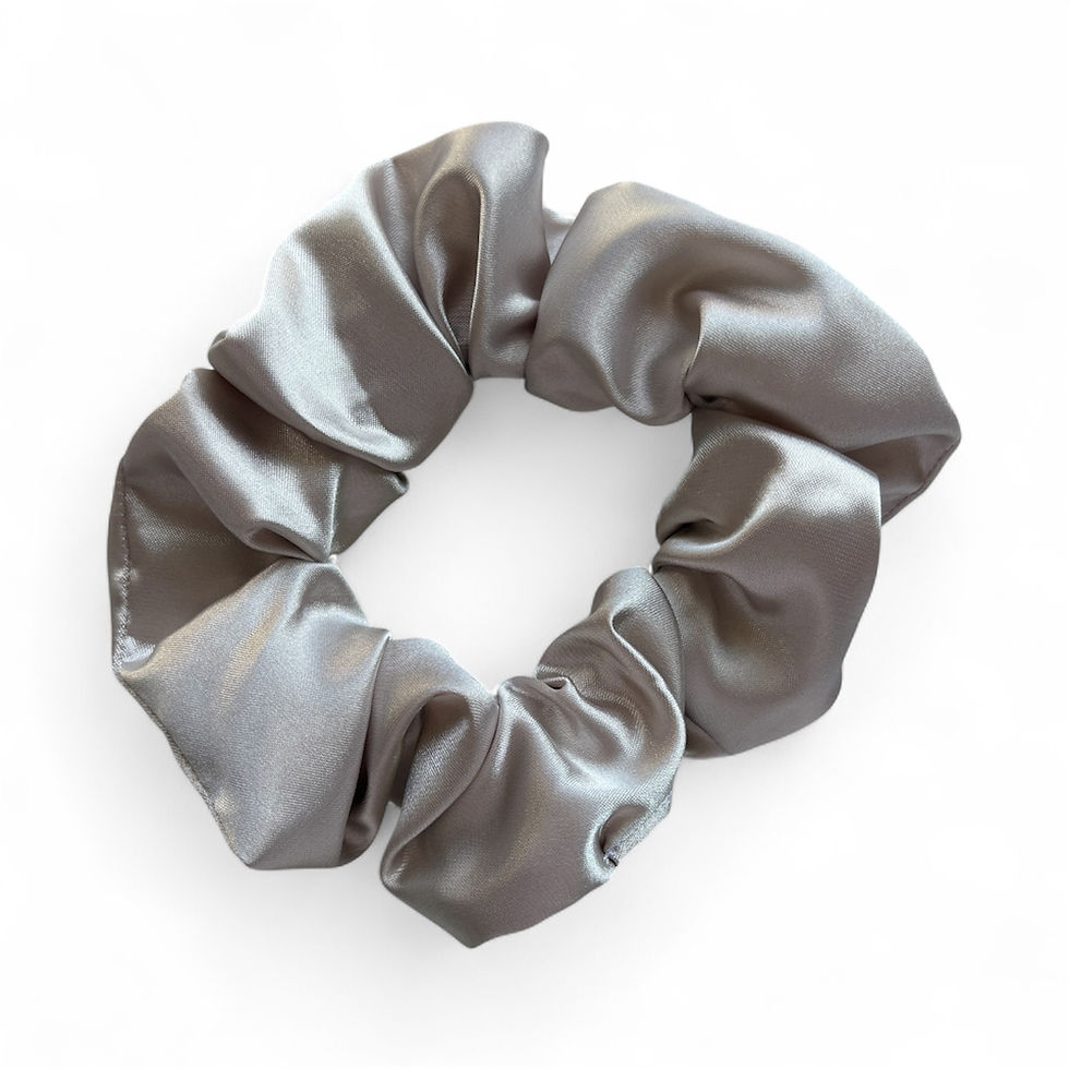 Champagne Satin Standard Scrunchie