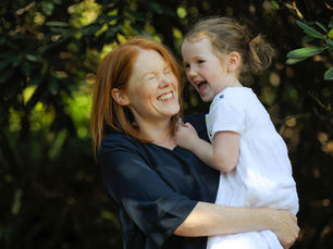 Mum and daughter laughing Dunedin 