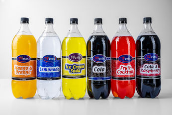 Wests Cordial Product photography group of bottles 