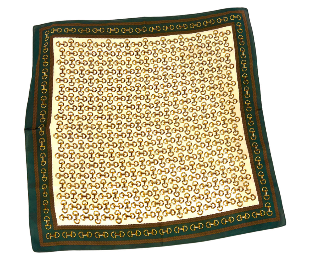 Equestrian scarf, green