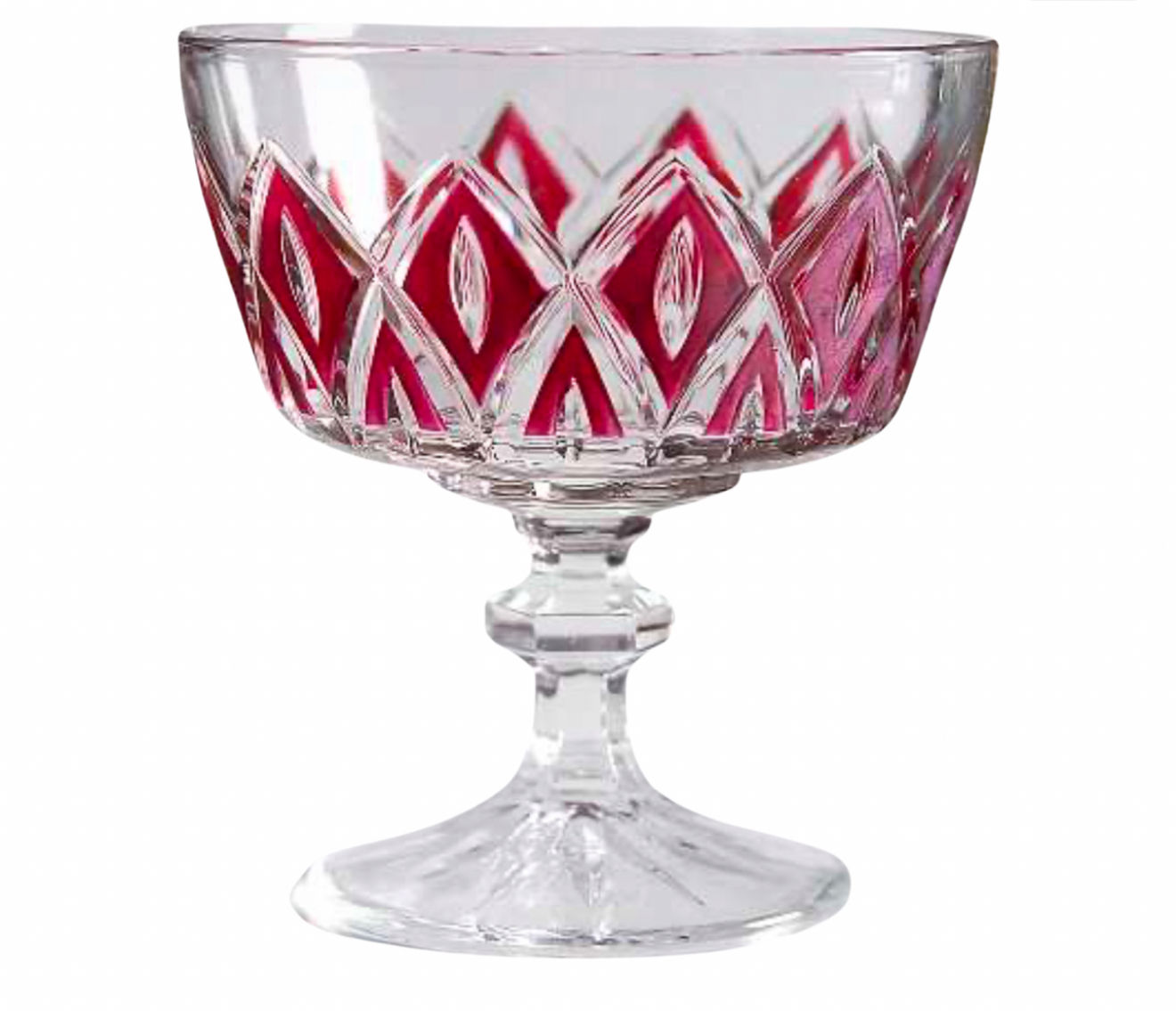 Harlequin French sherbert coupes