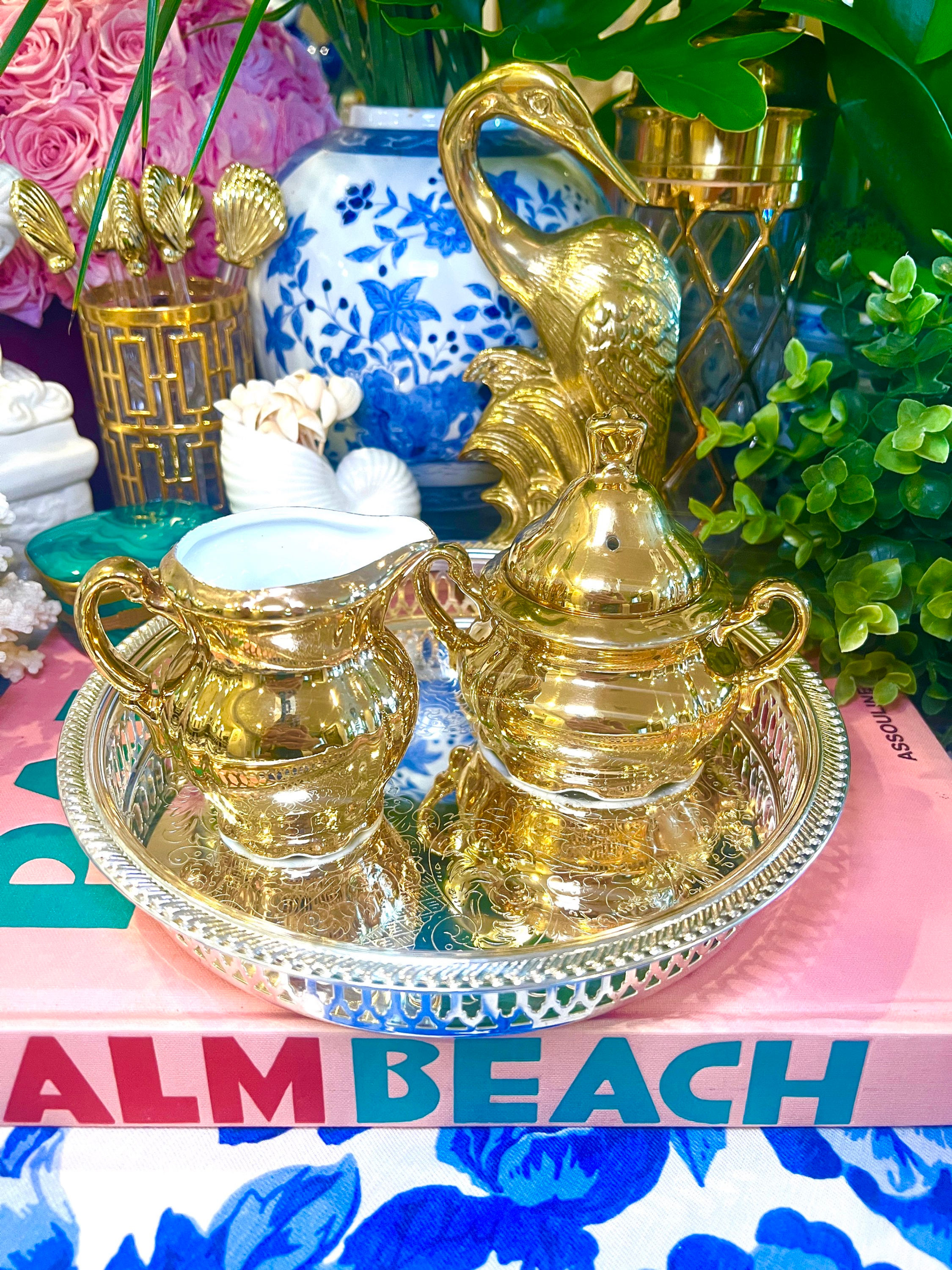 Vintage Arnart sugar & creamer set