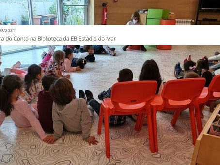 Hora do Conto na Biblioteca da EB Estádio do Mar