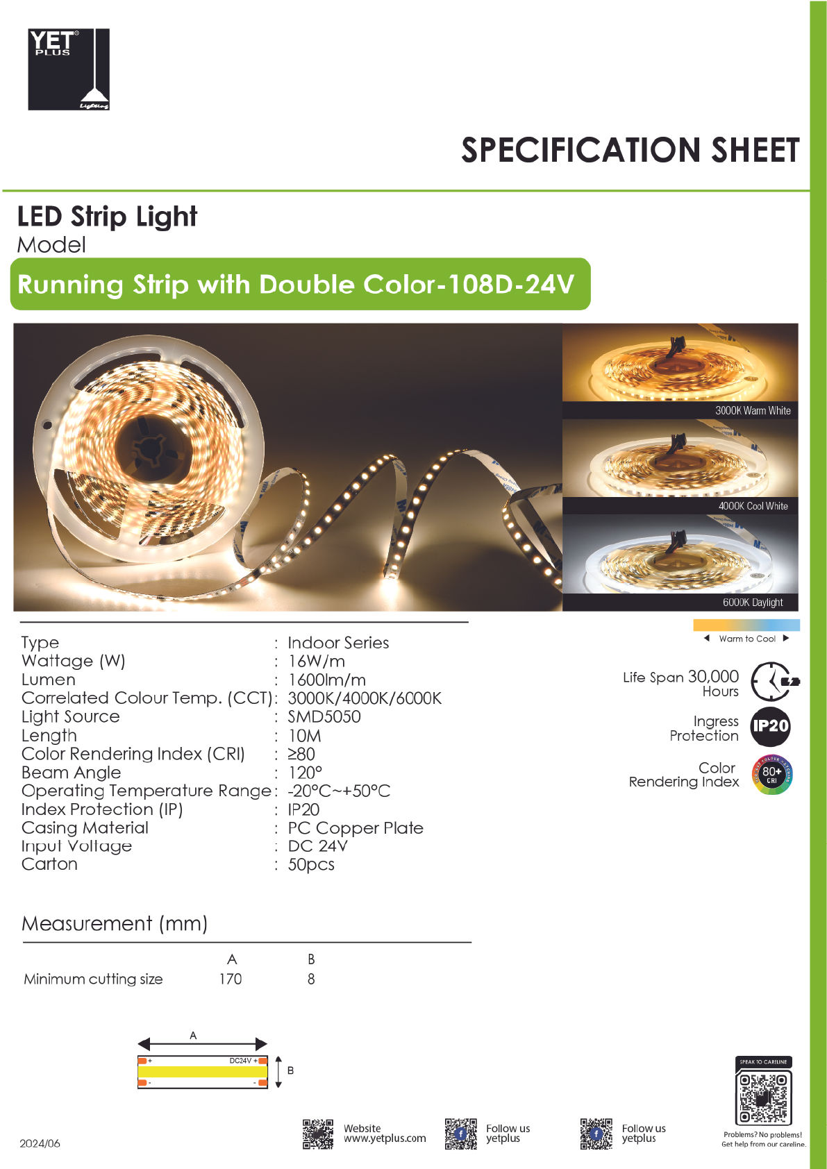 YETPLUS 24V DOUBLE COLOR