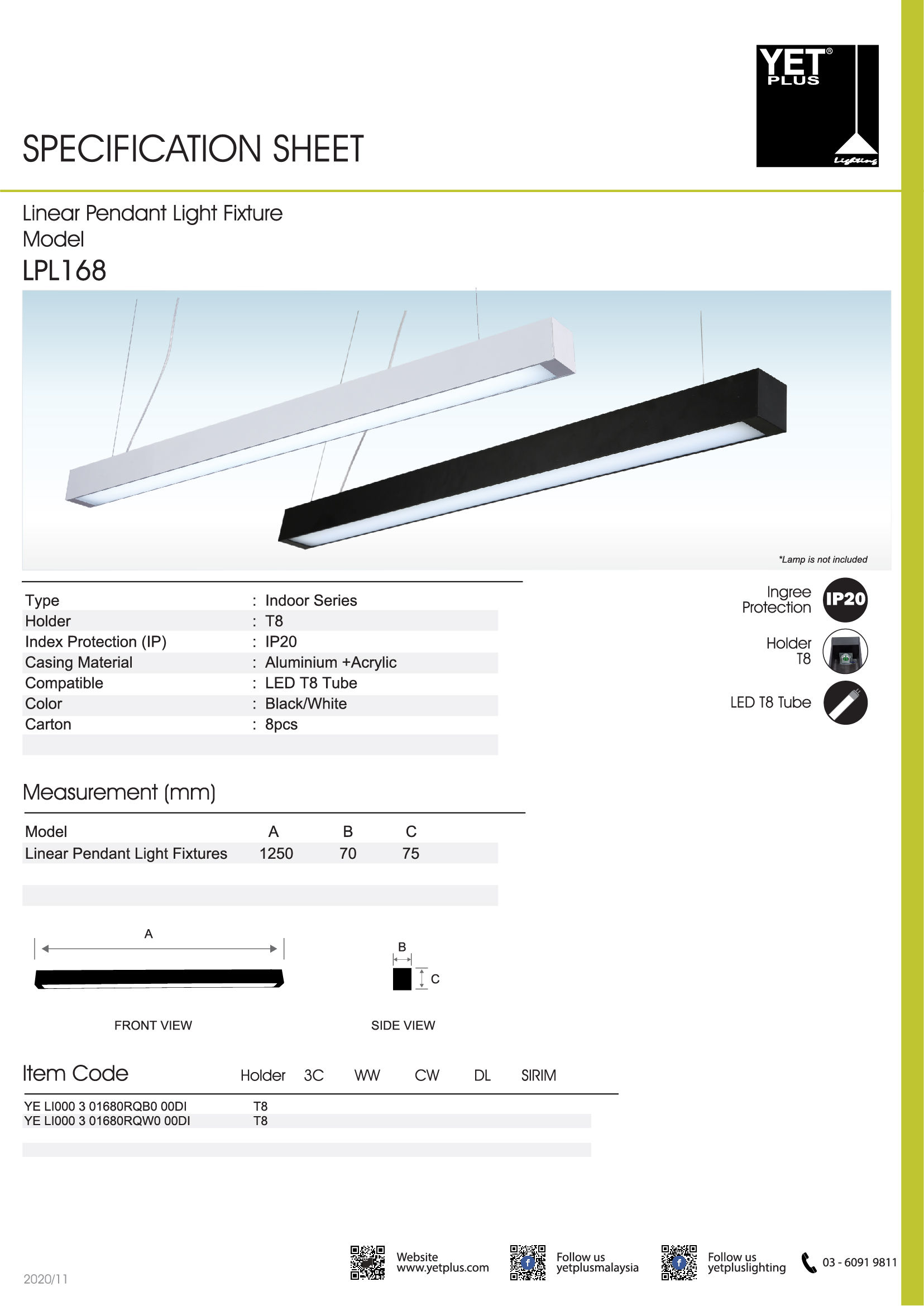 LEDEON LINEAR PENDANT