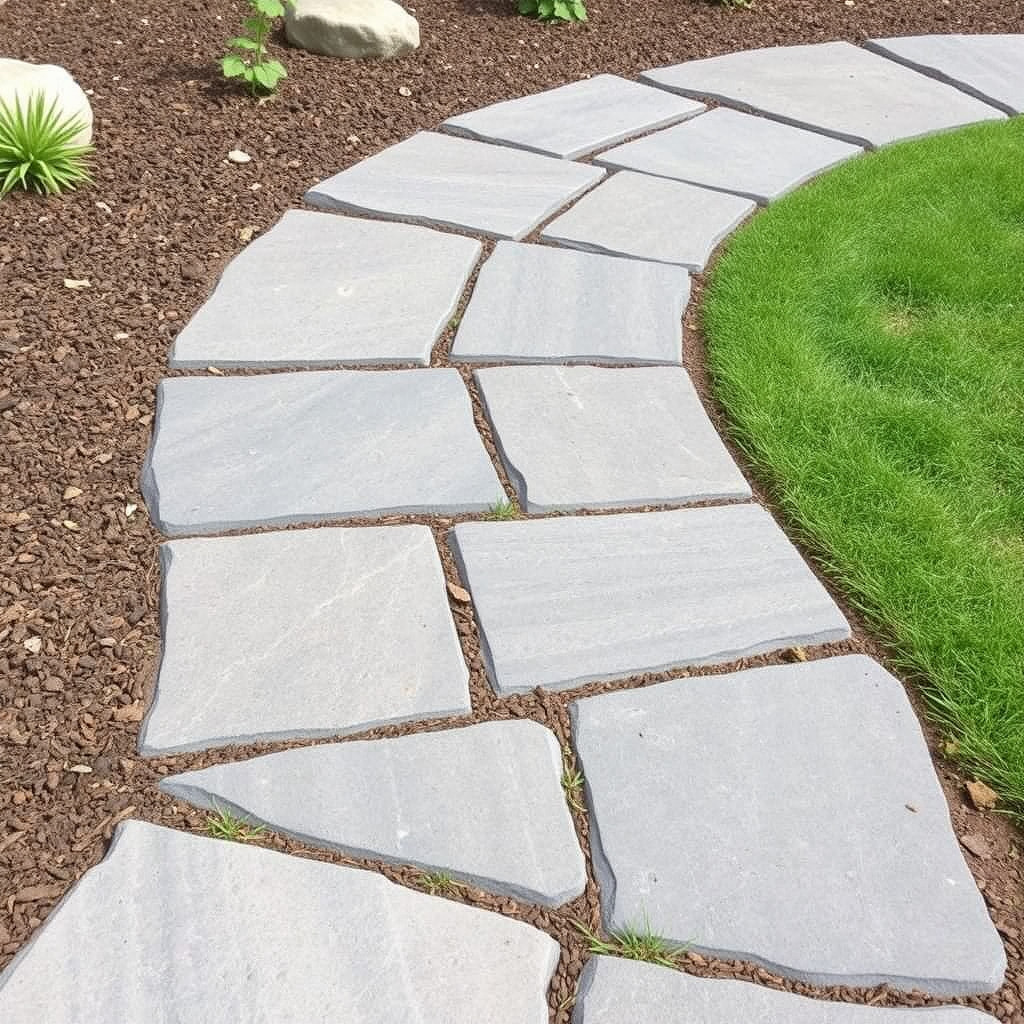 Natural paver stepping stone