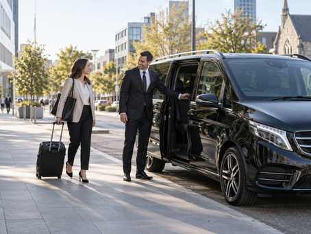 ChauffeurNZ vehicle collecting conference guests in Christchurch