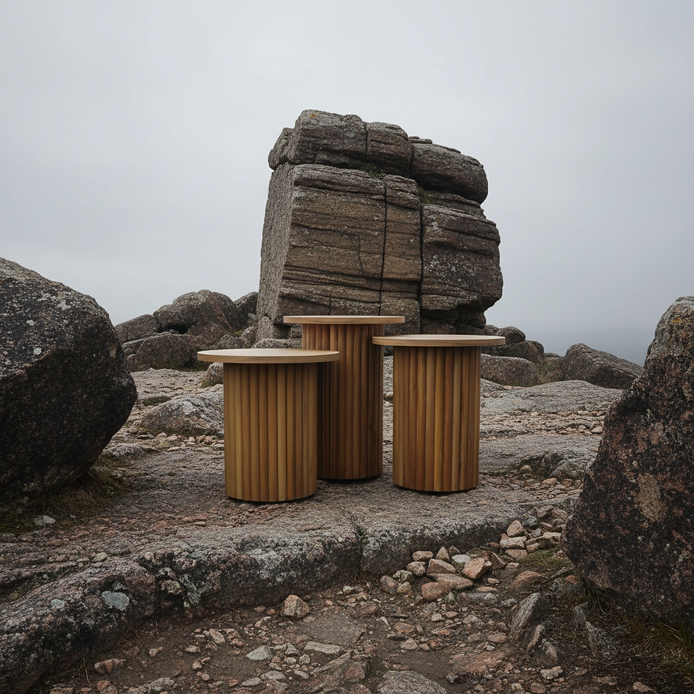 Küçük resim: Bohem Zigon Ağaç 3'lü Set - Çam