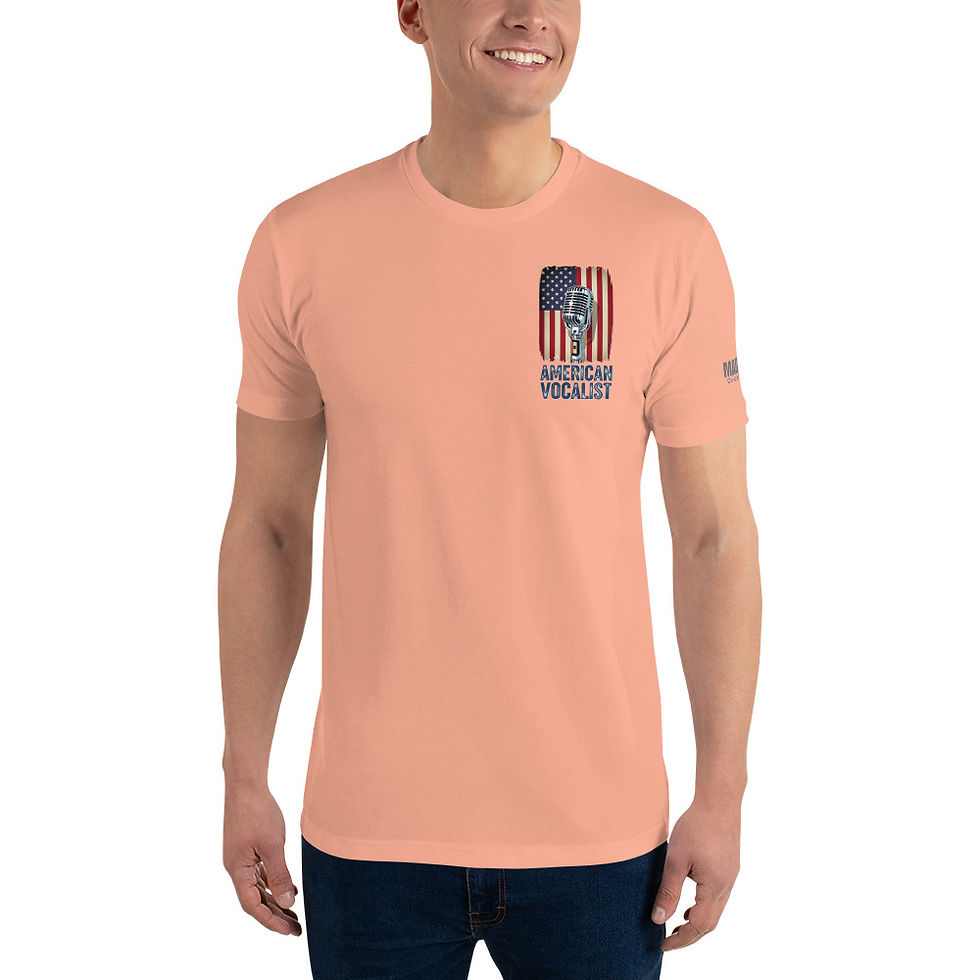Thumbnail: American Vocalist - Men's Fitted T-shirt