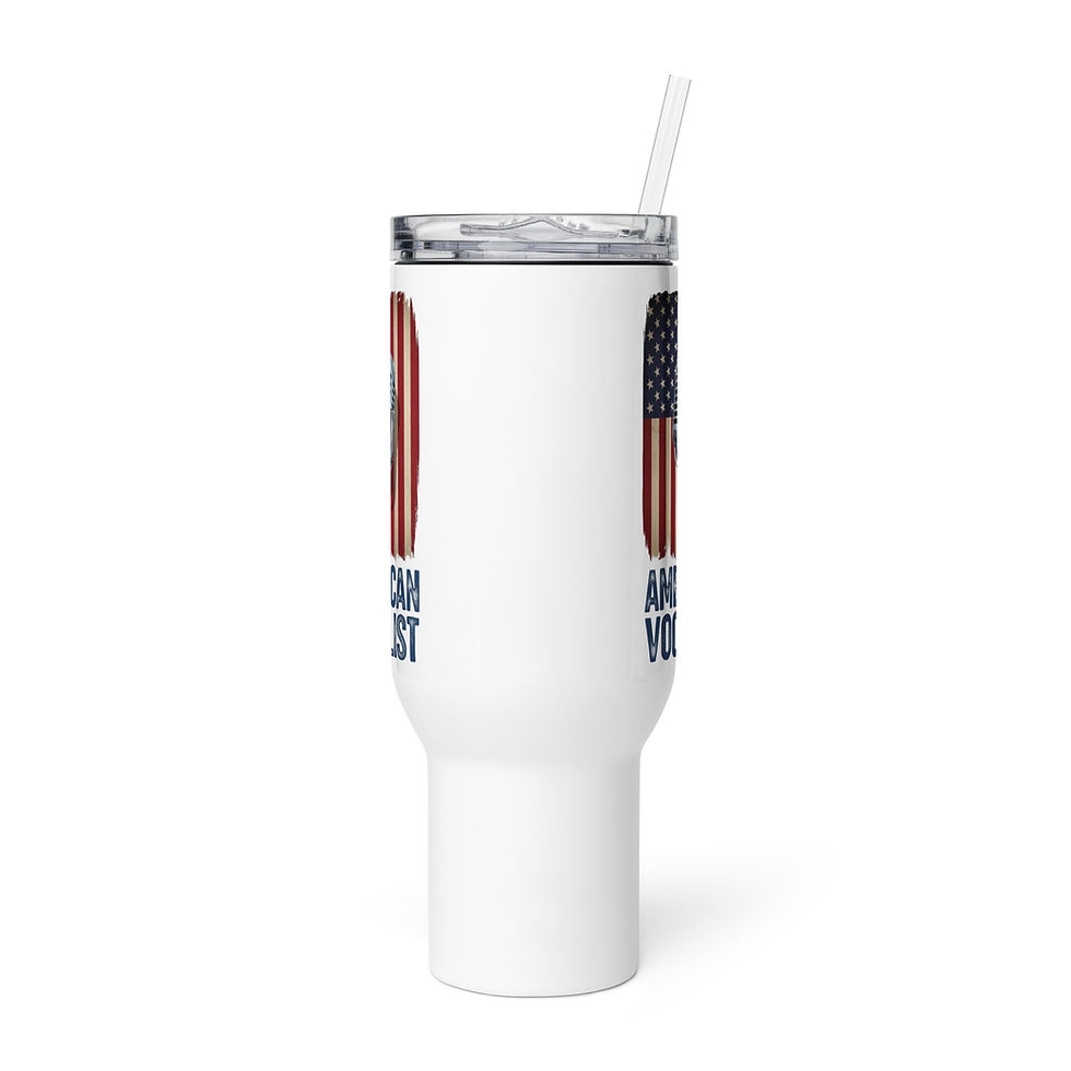 Thumbnail: American Vocalist - Travel mug with a handle
