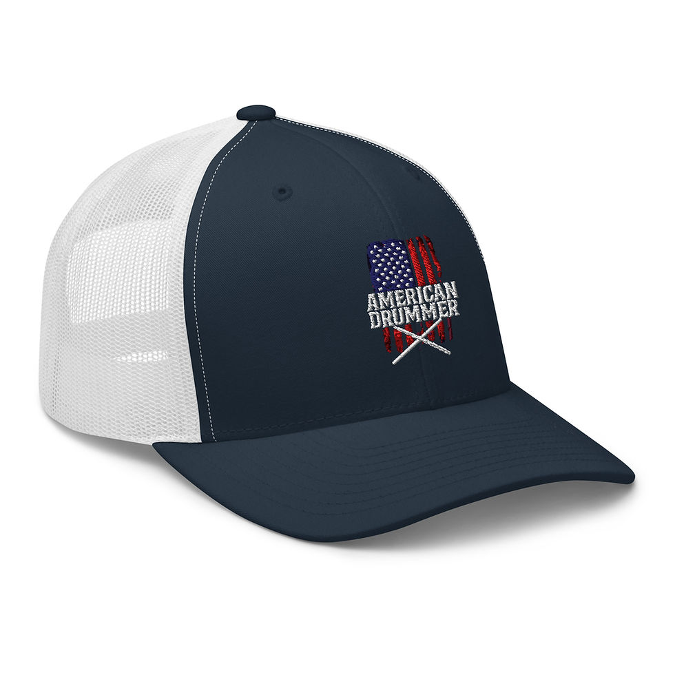 Thumbnail: Embroidered American Drummer - Retro Trucker Hat