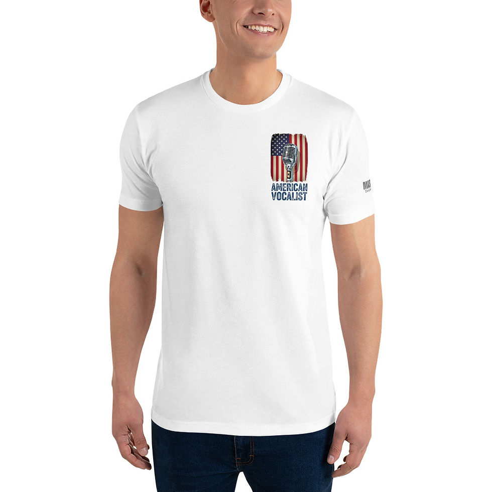 Thumbnail: American Vocalist - Men's Fitted T-shirt