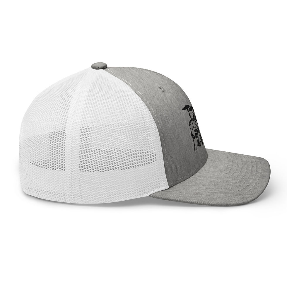 Thumbnail: Embroidered Drum Kit - Retro Trucker Hat
