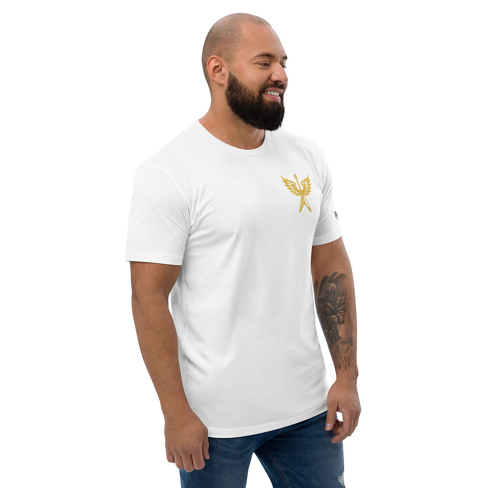 Thumbnail: Flying V - Men's Fitted T-shirt