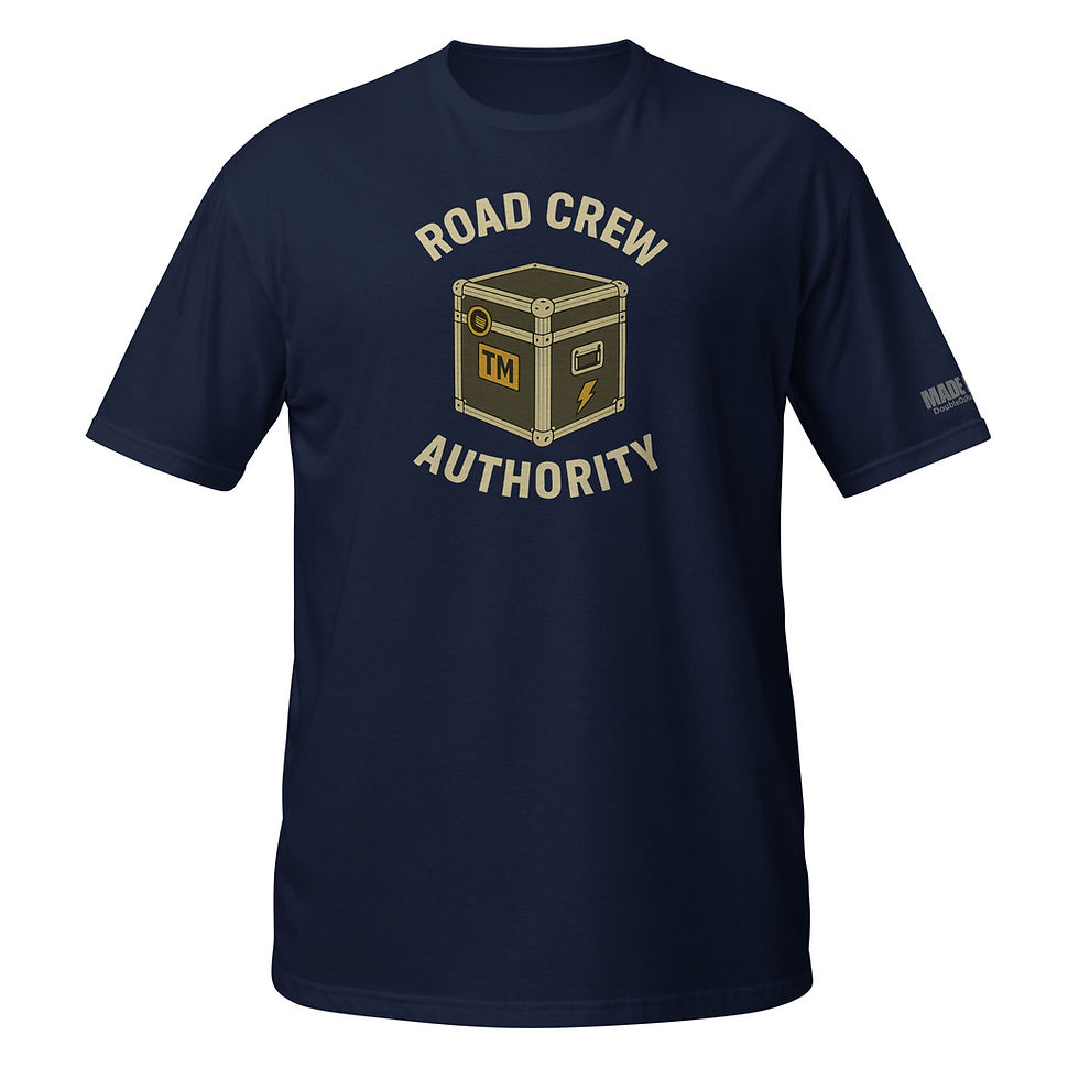 Thumbnail: Road Crew Authority (Front And Sleeve Print Only) - Short-Sleeve Unisex T-Shirt