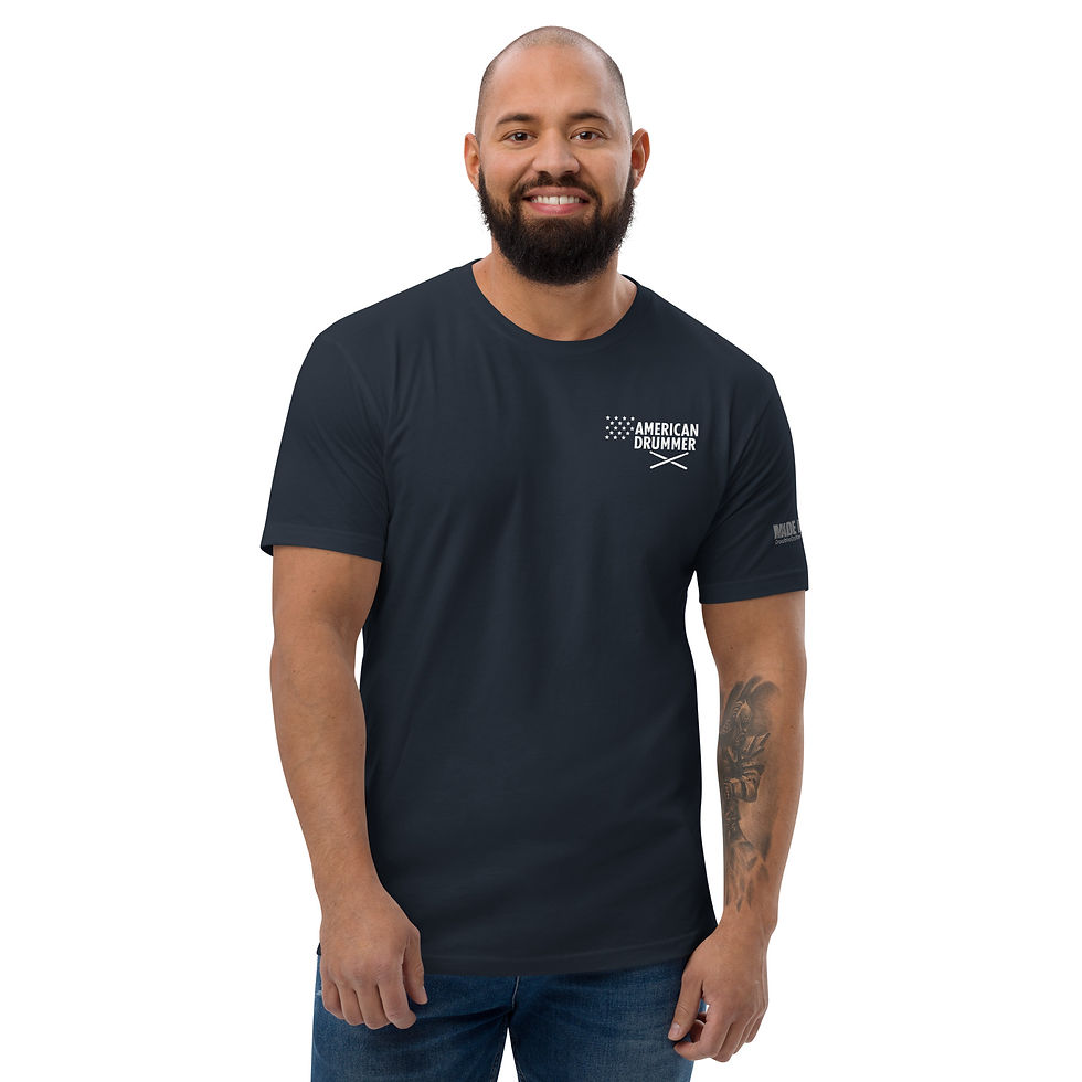 Thumbnail: American Drummer - Men's Fitted T-shirt