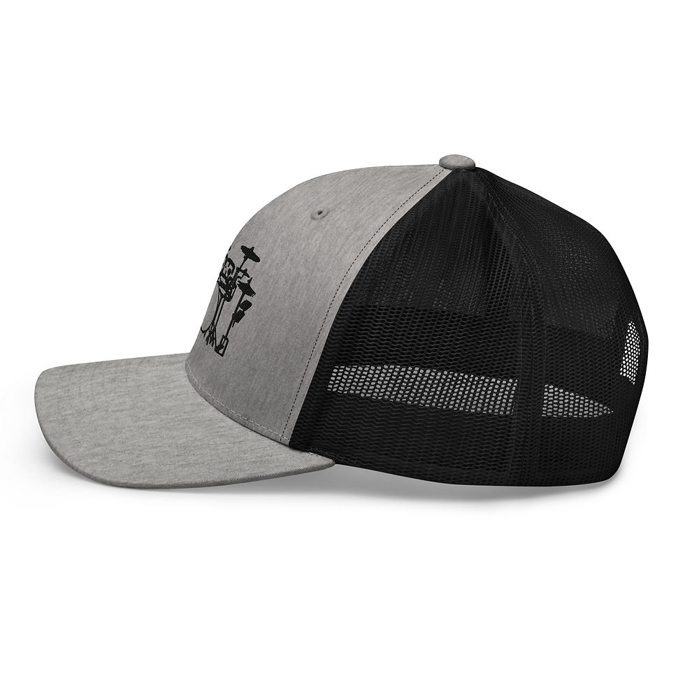 Thumbnail: Embroidered Drum Kit - Retro Trucker Hat