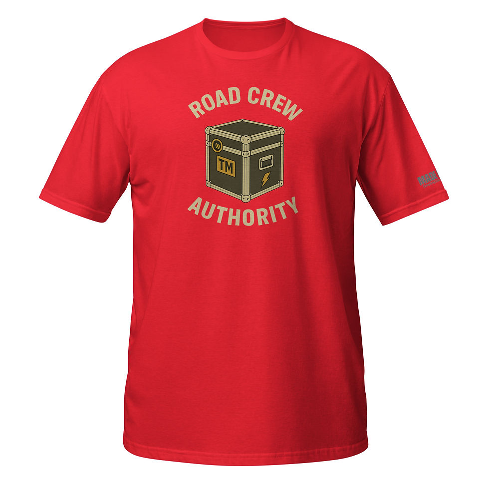 Thumbnail: Road Crew Authority (Front And Sleeve Print Only) - Short-Sleeve Unisex T-Shirt