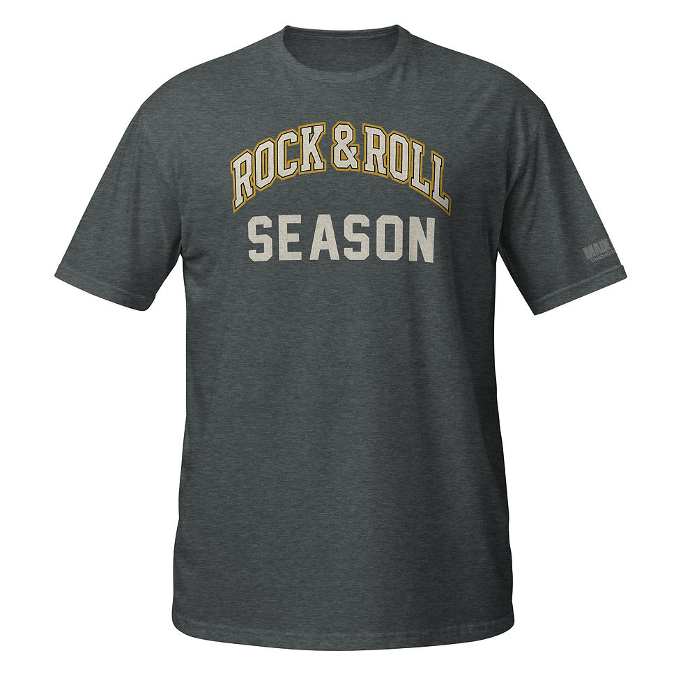 Thumbnail: Rock & Roll Season (Front And Sleeve Print Only) - Short-Sleeve Unisex T-Shirt