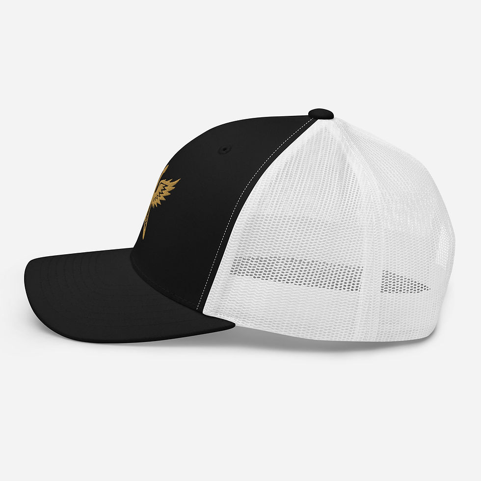 Thumbnail: Embroidered Flying V With Wings - Retro Trucker Hat