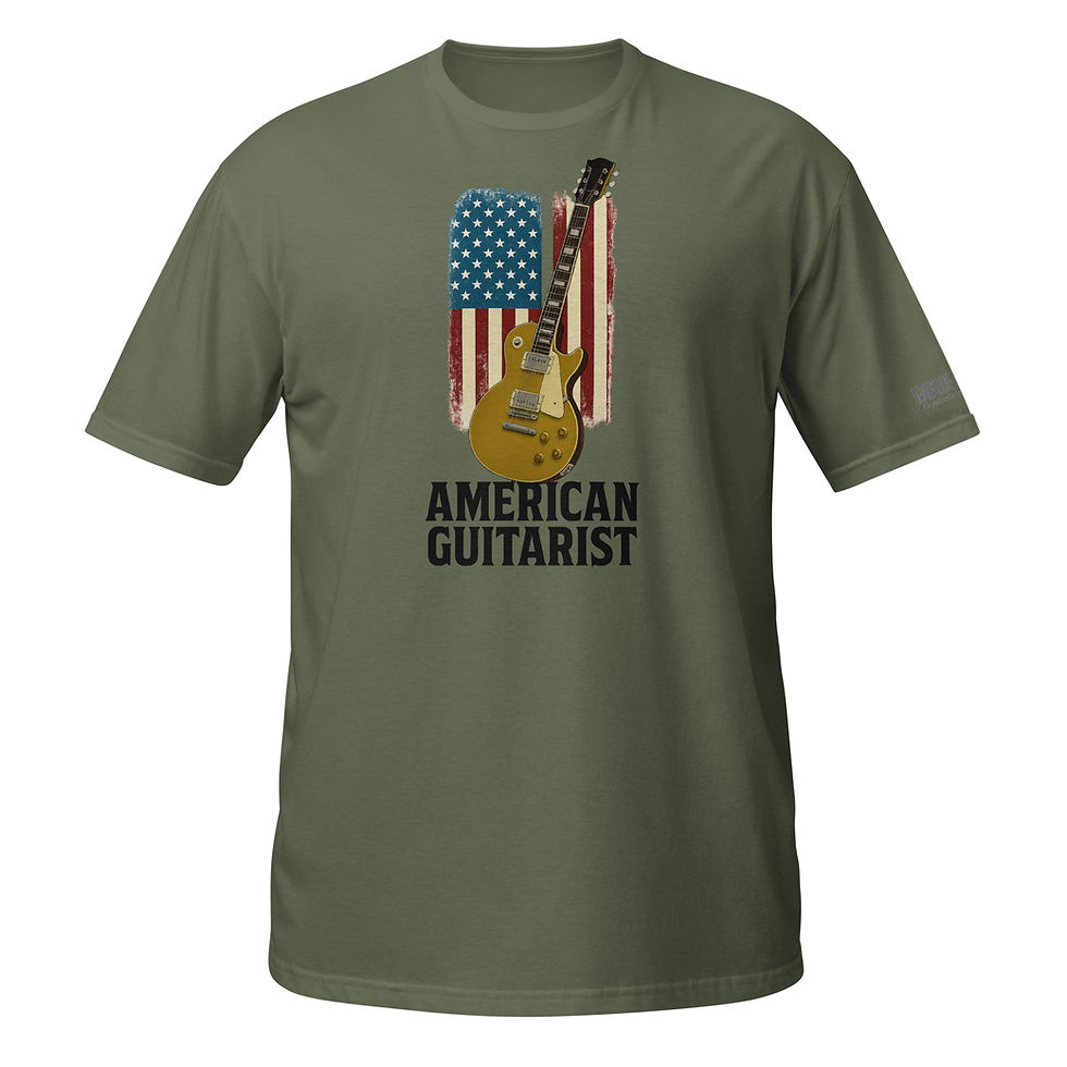 Thumbnail: American Guitarist Les Paul - Short-Sleeve Unisex T-Shirt