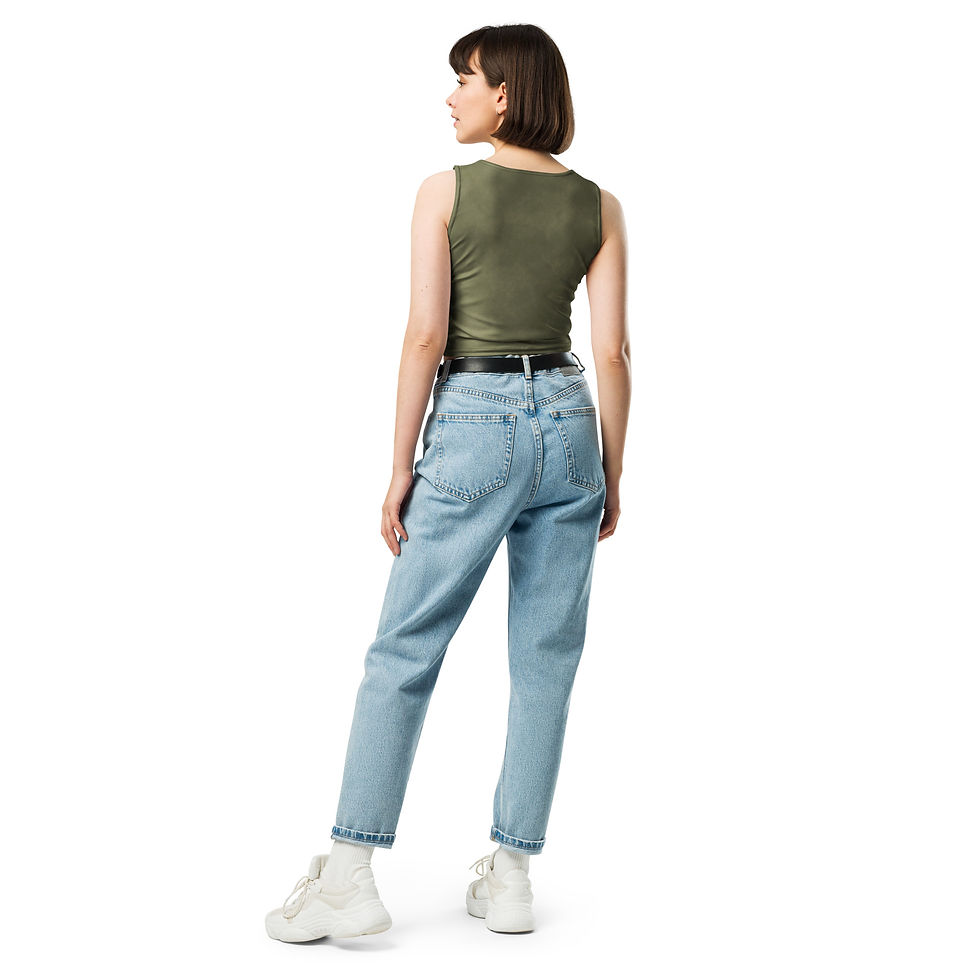 Thumbnail: OLIVE PALM CROP TOP