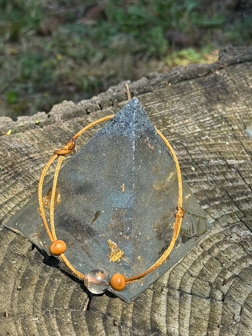 Miniature : Bracelet  Talisman avec perle cinéraire