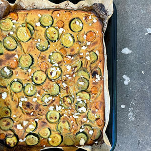 Chickpea Farinata with Veggies