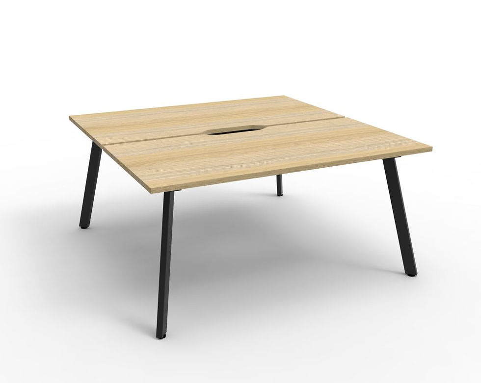 Thumbnail: Eternity 2 Person Double Sided Workstation - Oak