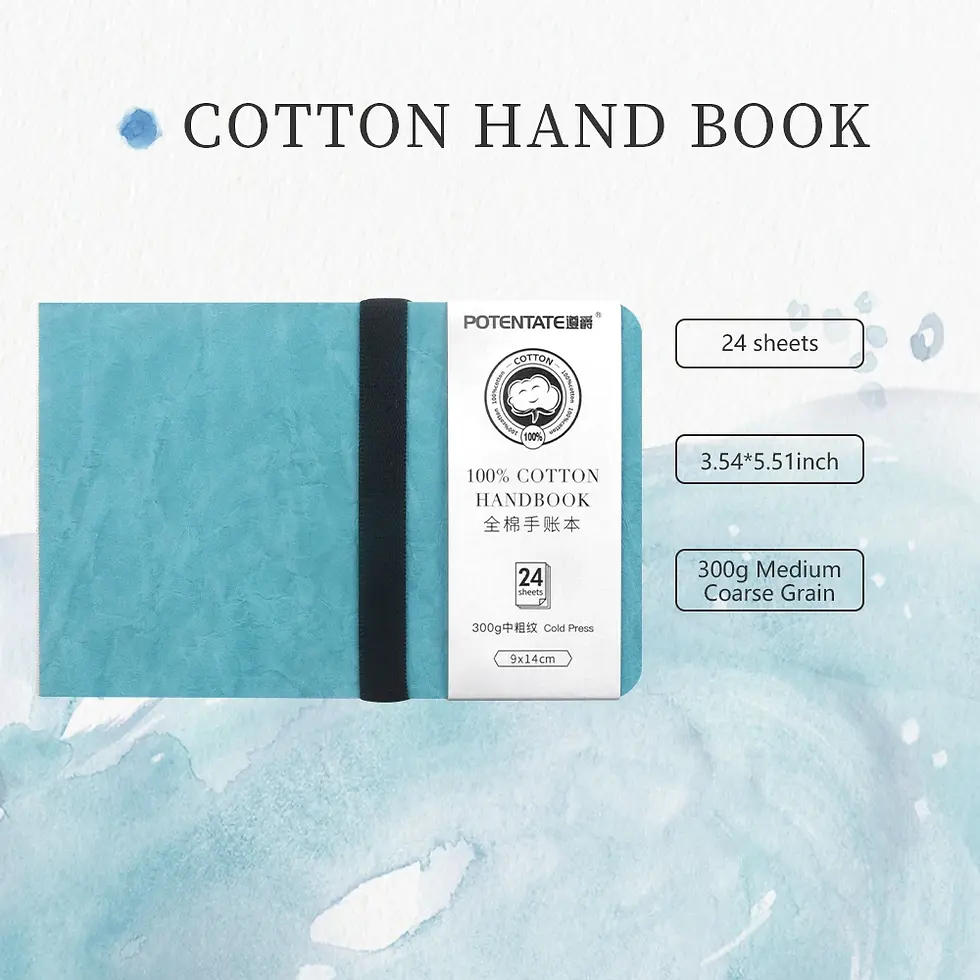 Thumbnail: POTENTATE Watercolor Sketchbook – 100% Cotton, 300gsm Heavyweight Paper