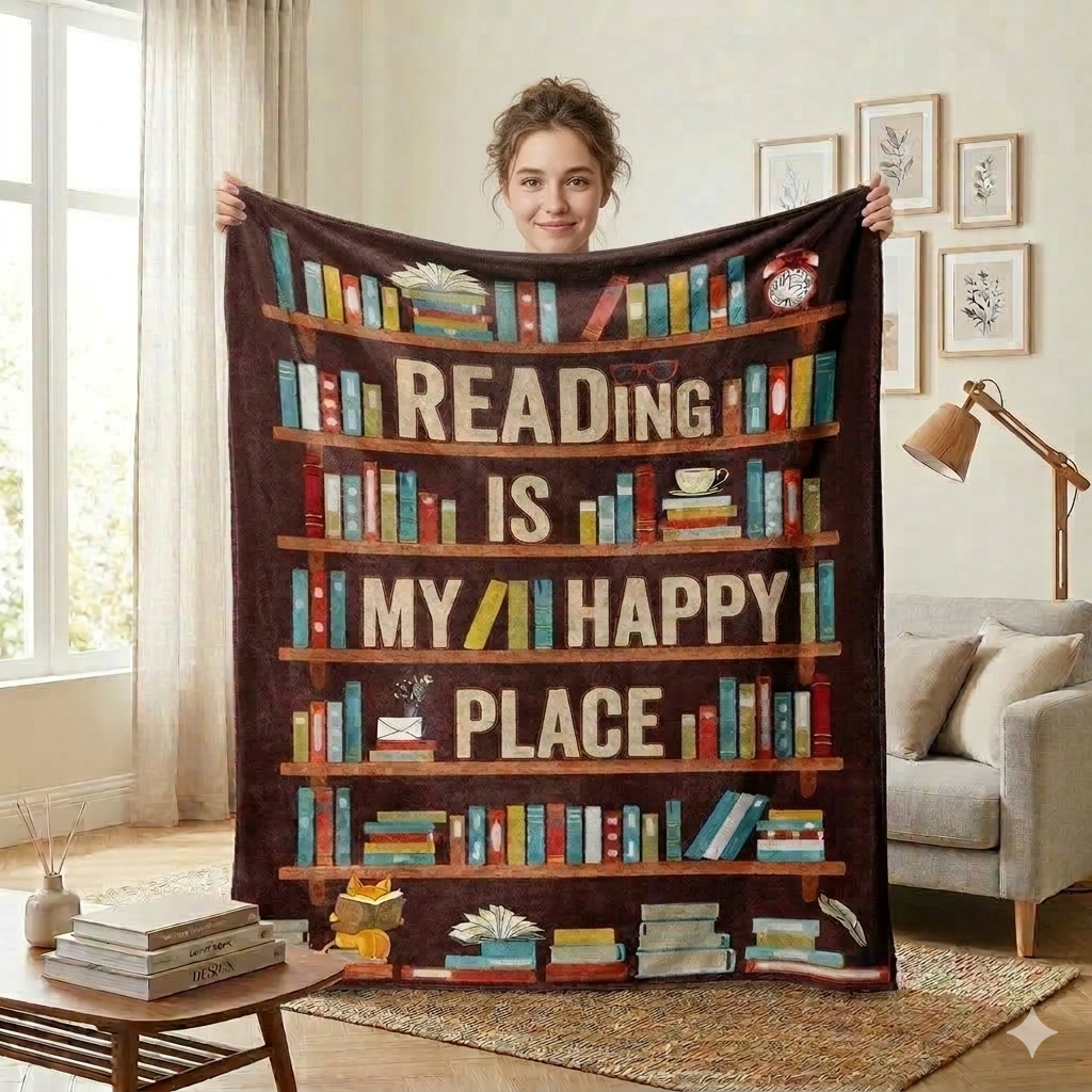 Just One More Chapter! - ButterCloud Snuggle Blanket - Multiple Sizes (Bookish)