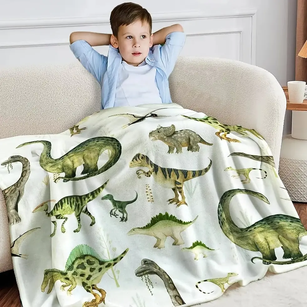 Thumbnail: Prehistoric Power - ButterCloud Snuggle Blanket - Multiple Sizes (Dinosaur)